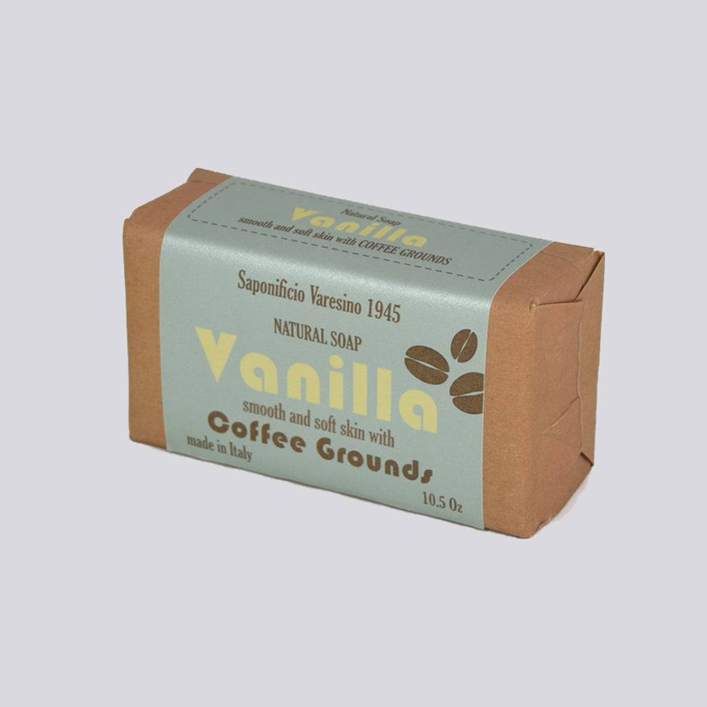 Vanilla Soap with Coffee Grounds