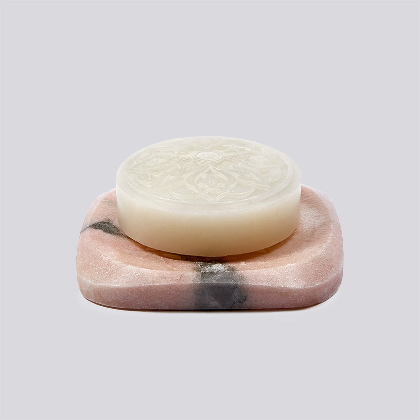 Rose of Damascus Ma'amoul Soap with Marble Plate