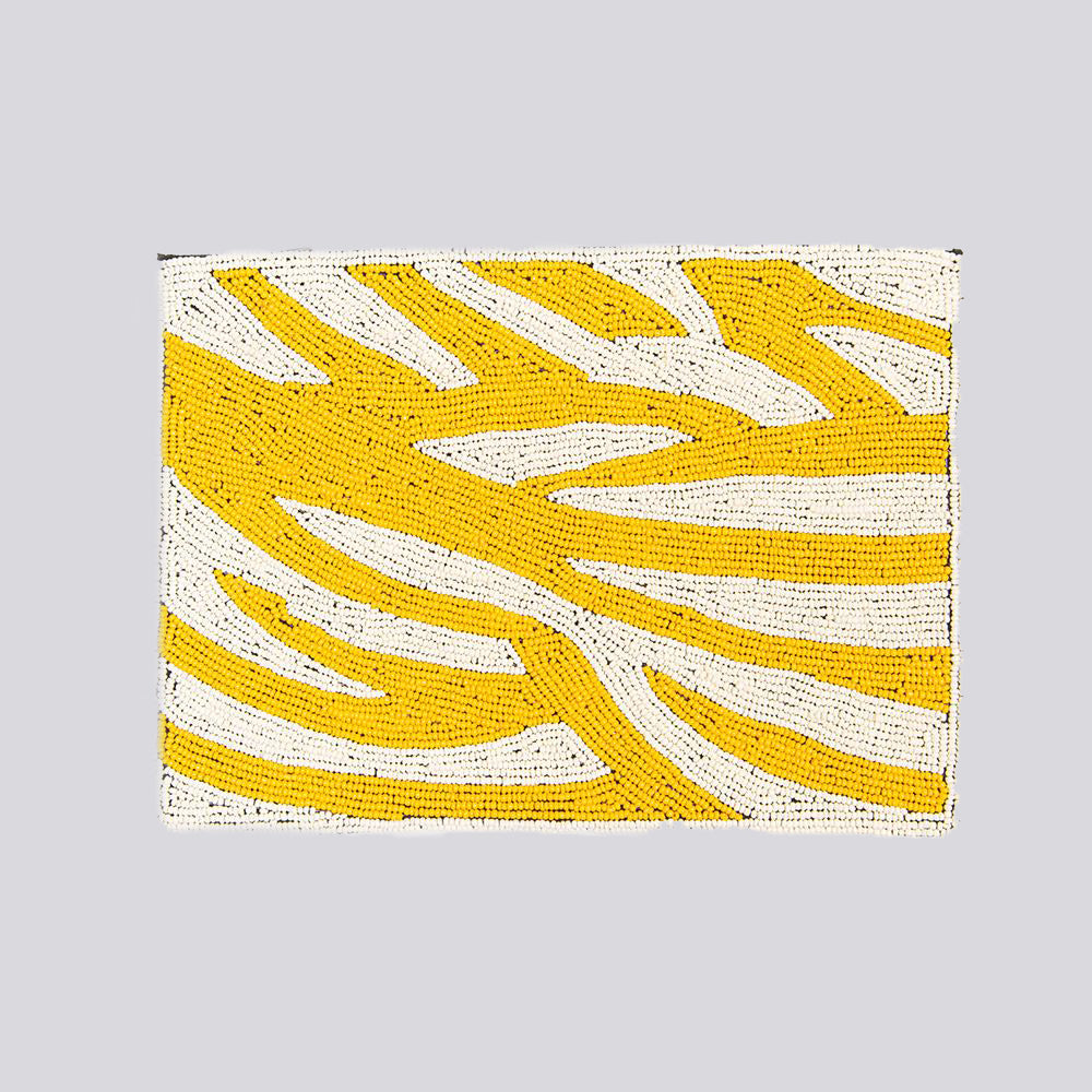 Yellow Zebra Clutch