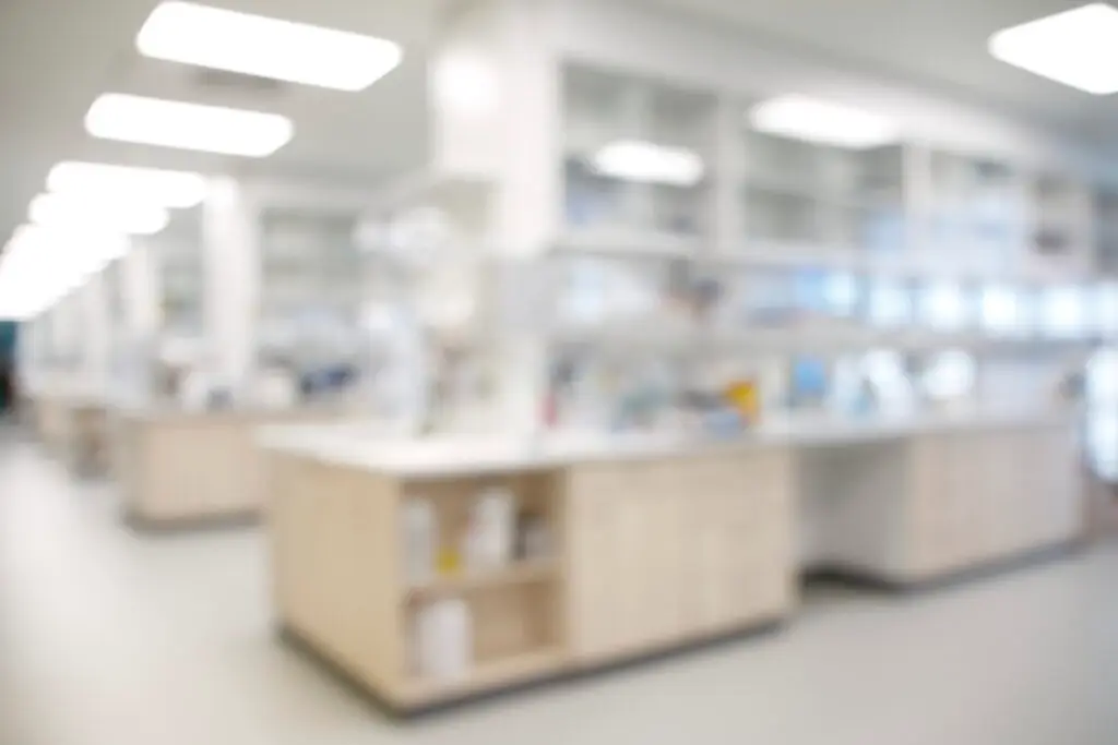 compounding pharmacy blurry background